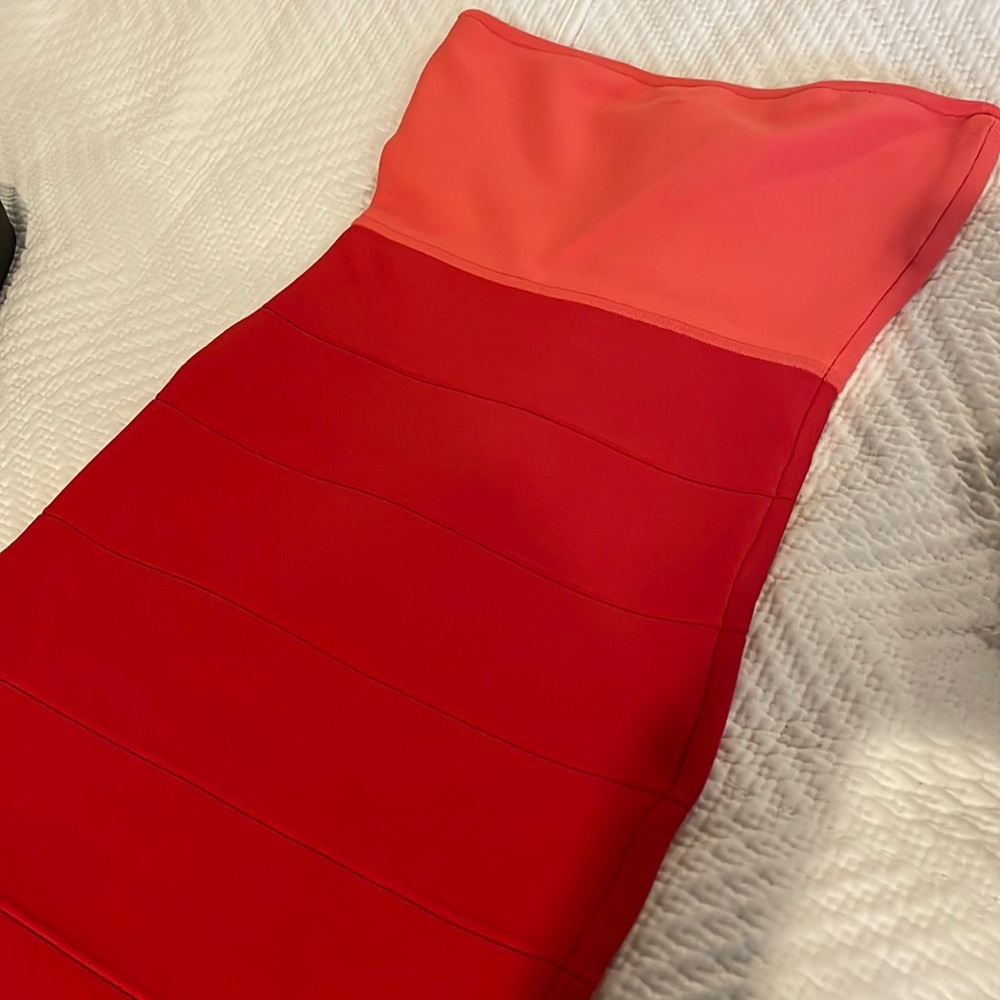 Bcbg max azria tube dress color block